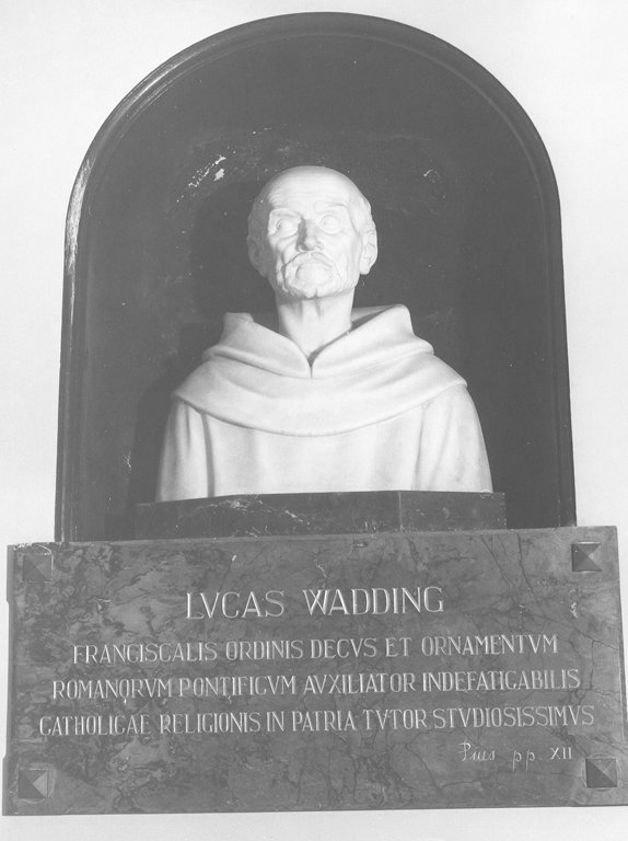 padre Luca Wadding (busto) - ambito Italia centrale (inizio sec. XX)